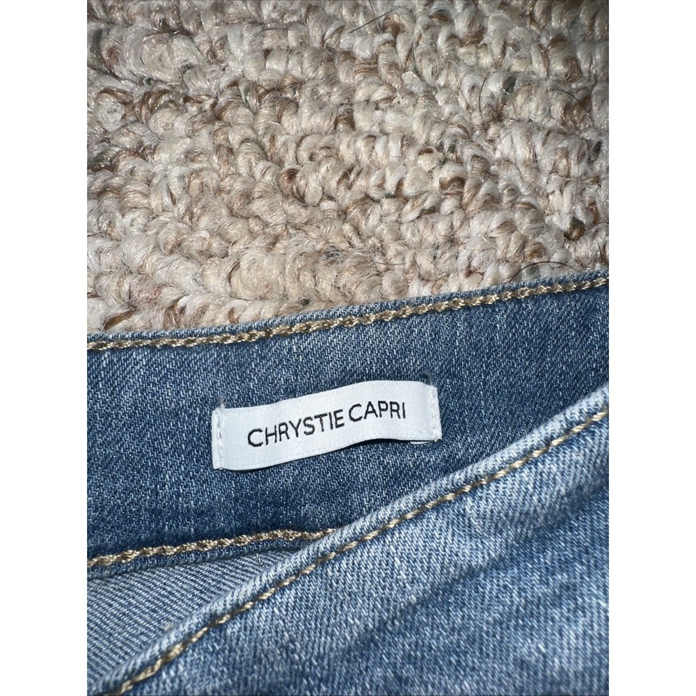 Nine West Jeans Womens Size 8 Blue Chrystie Capri Cropped Stretch Denim Pants - Picture 4 of 4